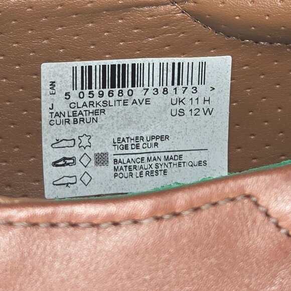 NWT Clarks Men's Clarkslite Ave Brown Leather Slip-On Loafers - Picture 6 of 8